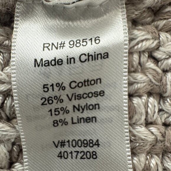 Women's Coldwater Creek One-Button Closure Beige Cardigan Large (14) - Picture 8 of 8